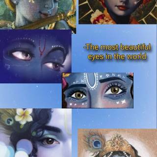Krishna eyes wallpaper