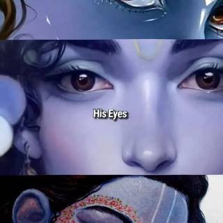 Krishna eyes wallpaper