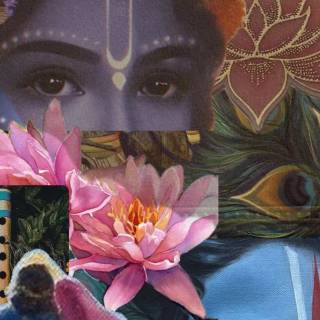 Krishna eyes wallpaper