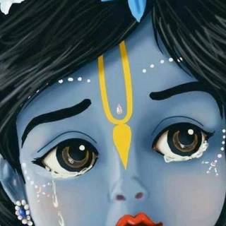 Krishna eyes wallpaper
