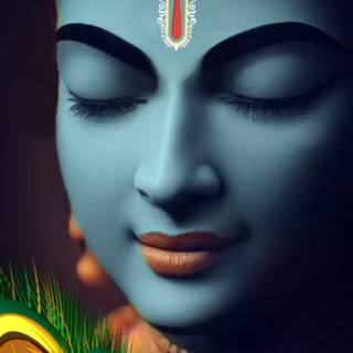 Krishna eyes wallpaper