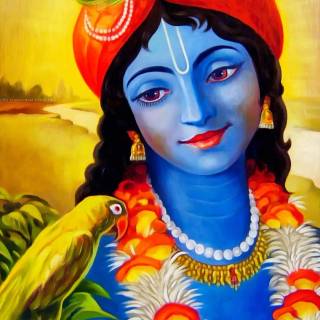 Krishna eyes wallpaper