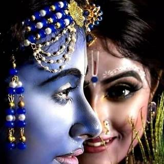 Krishna eyes wallpaper