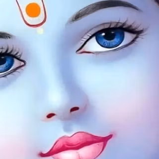 Krishna eyes wallpaper