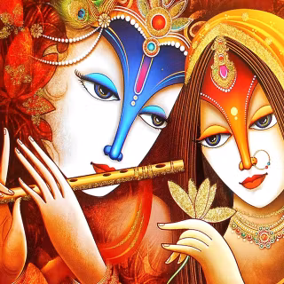 Krishna eyes wallpaper