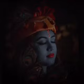 Krishna eyes wallpaper