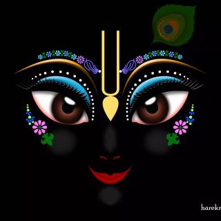 Krishna eyes wallpaper