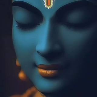 Krishna eyes wallpaper