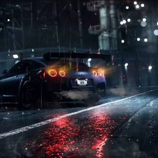 Anime car PC wallpaper