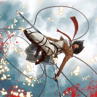 AoT Mikasa anime wallpaper