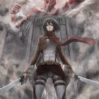 AoT Mikasa anime wallpaper