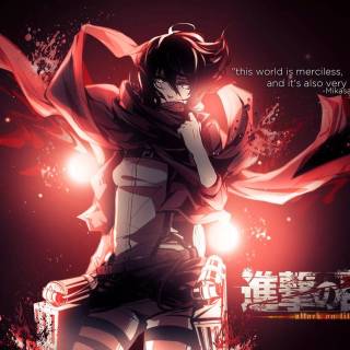 AoT Mikasa anime wallpaper