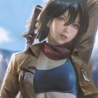 AoT Mikasa anime wallpaper