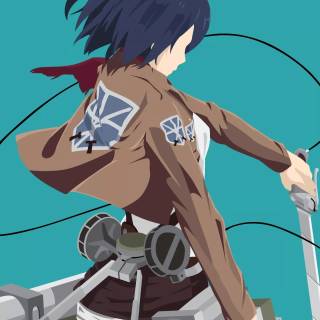 AoT Mikasa anime wallpaper