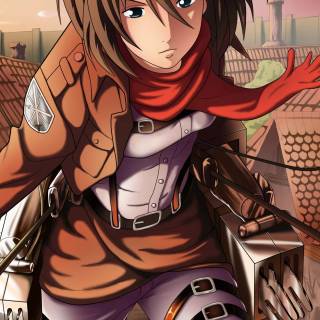 AoT Mikasa anime wallpaper