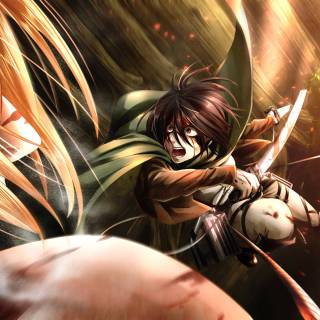 AoT Mikasa anime wallpaper