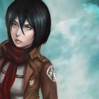 AoT Mikasa anime wallpaper