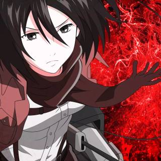 AoT Mikasa anime wallpaper