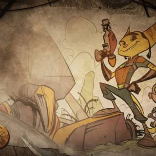 Ratchet and Clank HD PS5 wallpaper