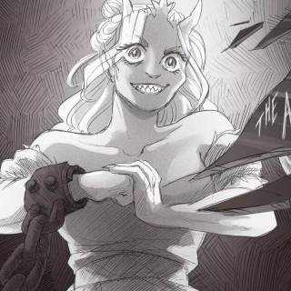 PS5 black and white girl wallpaper