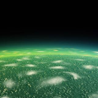 Space green 4k wallpaper