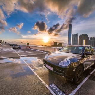 Porsche sunny day 4k wallpaper