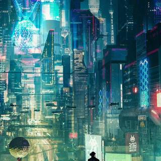 Cyberpunk 4k iPad wallpaper