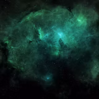Green nebula 4k wallpaper