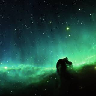 Green nebula 4k wallpaper