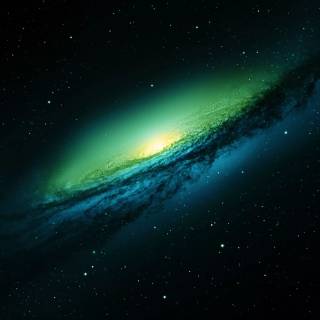 Green nebula 4k wallpaper
