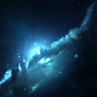 Green nebula 4k wallpaper