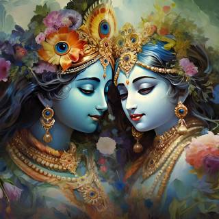 Radha Krishna 4k PC wallpaper
