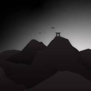 Black minimalist mobile wallpaper