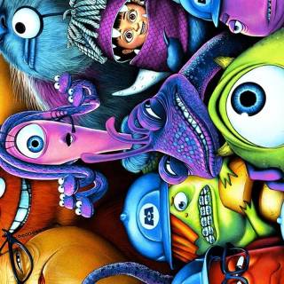 Mike Wazowski phone wallpaper