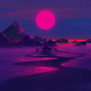 iPhone 15 neon wallpaper