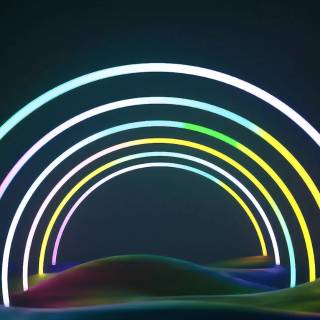 iPhone 15 neon wallpaper