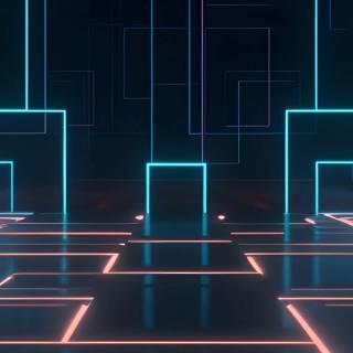 iPhone 15 neon wallpaper