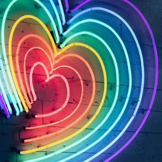 iPhone 15 neon wallpaper