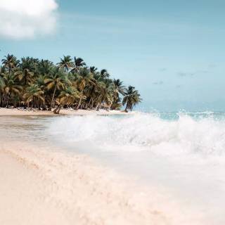 Preppy beach iPhone wallpaper