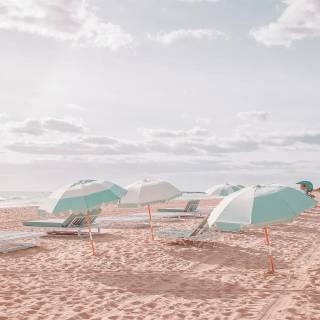 Preppy beach iPhone wallpaper