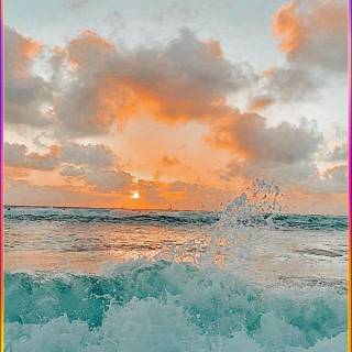 Preppy beach iPhone wallpaper