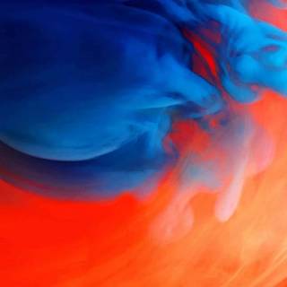 Orange blue iPhone wallpaper