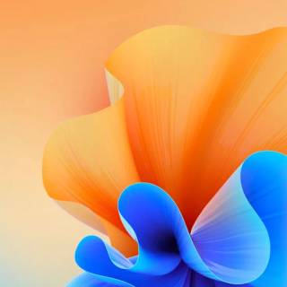 Orange blue iPhone wallpaper