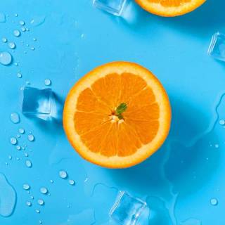 Orange blue iPhone wallpaper