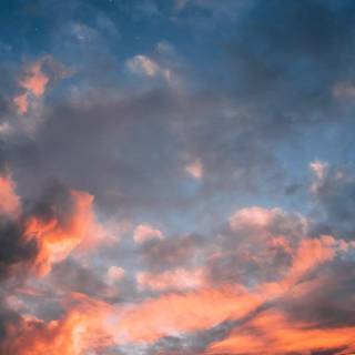 Orange blue iPhone wallpaper