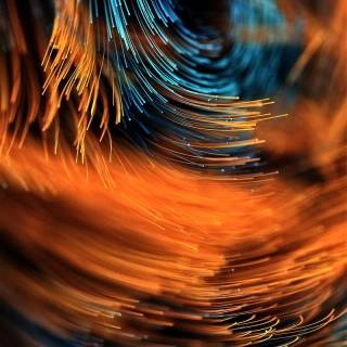 Orange blue iPhone wallpaper