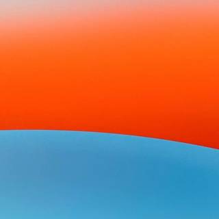 Orange blue iPhone wallpaper