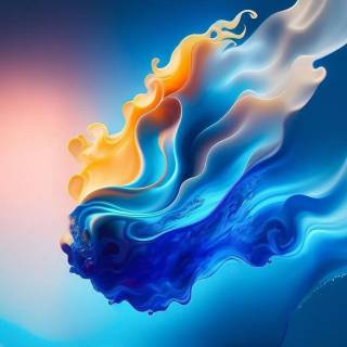 Orange blue iPhone wallpaper