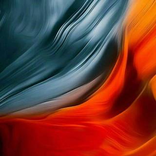 Orange blue iPhone wallpaper