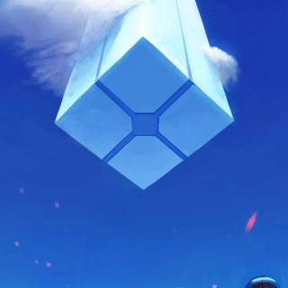 Anime blue iPhone wallpaper